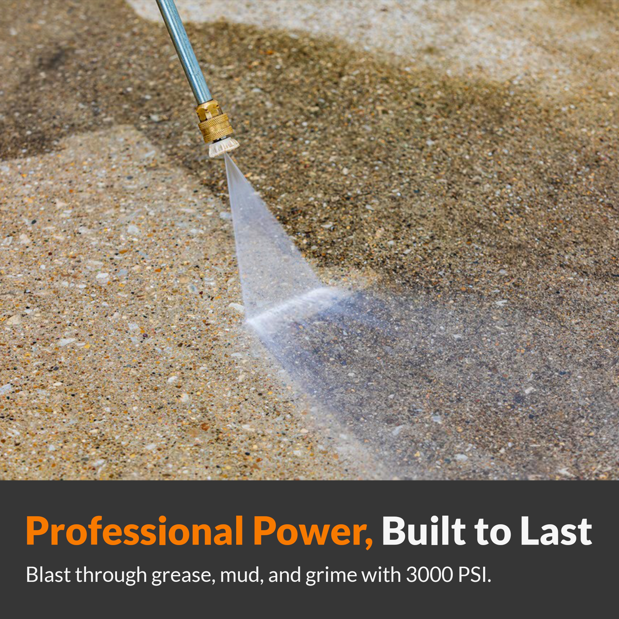 BluShield HumpBack 3000PSI All-in-One Pressure Washer System, Auto-Retractable Hose Reel, Industrial Pump, Accessories