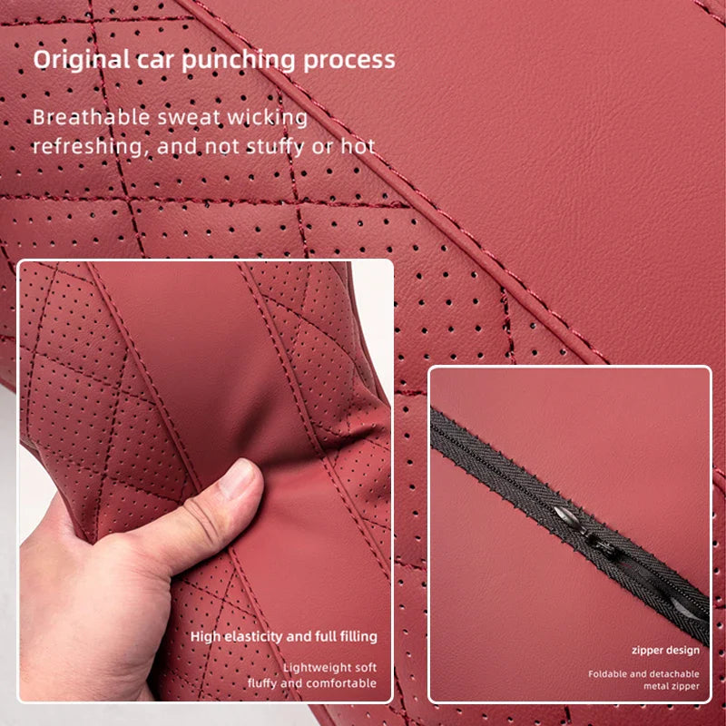 Car Seat Head Support Cushion Lumbar Pillow Interior Accessories For Mercedes Benz AMG Smart W205 C300 W203 W206 W108 W124 W126