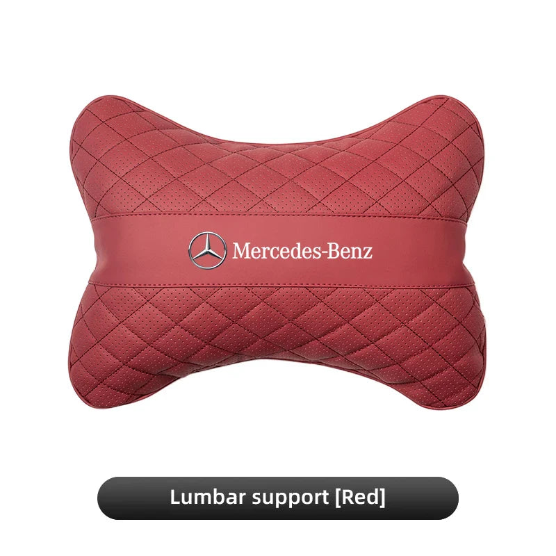 Car Seat Head Support Cushion Lumbar Pillow Interior Accessories For Mercedes Benz AMG Smart W205 C300 W203 W206 W108 W124 W126