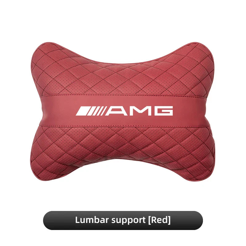 Car Seat Head Support Cushion Lumbar Pillow Interior Accessories For Mercedes Benz AMG Smart W205 C300 W203 W206 W108 W124 W126
